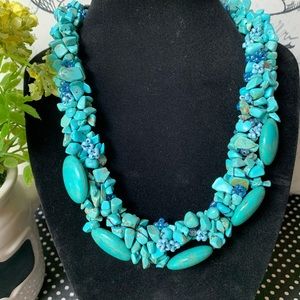 Women’s Statement Necklace, Turquoise